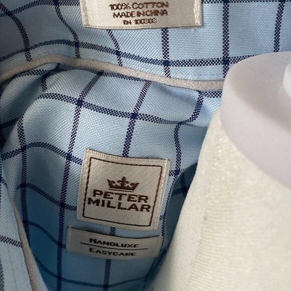 Peter Millar Button-Down Long-Sleeve Collar Shirt - Size Medium (Men's) - Picture 10 of 10